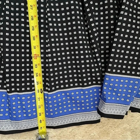 Talbots Womens Geo Print Fit & Flare Sleeveless Dress size 10 - Picture 14 of 14